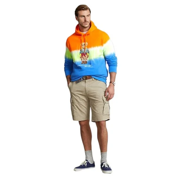 Polo Ralph Lauren Voyager Bear Tie-Dye Fleece Hoodie Men's Size Medium - Picture 5 of 5